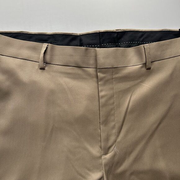 NWT Men’s Apt 9 38x29 Tan Dress Pants Slim Fit/Leg Stretch Business Suit Formal - Picture 3 of 14
